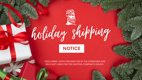 HOLIDAY SHIPPING CUT OFFS - Zingari Man